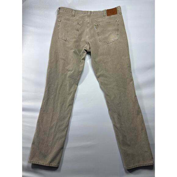 Levi's 511 Men's Slim Fit Straight Leg Tan Corduroy Pants - 38x34 (37x33) READ - Picture 2 of 7